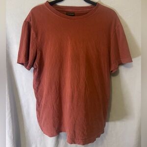J Crew Always Men's Rust Short Sleeve Tee